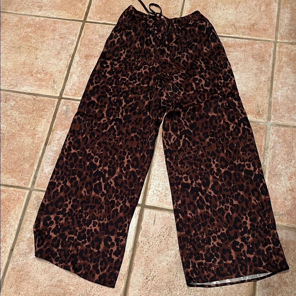 Topshop Animal Print Trousers